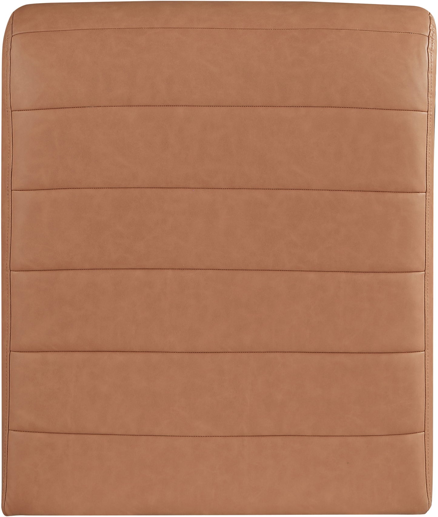 Ivy - Faux Leather Accent Chair - Cognac