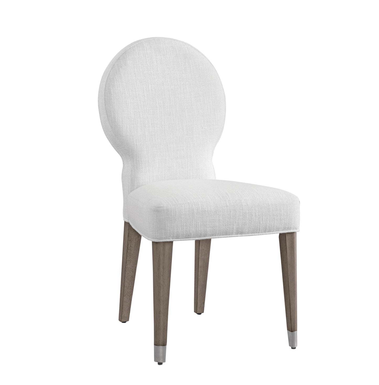 Farrah - Dining Chair - Light Oak Leg/Brushed Nickel Caps