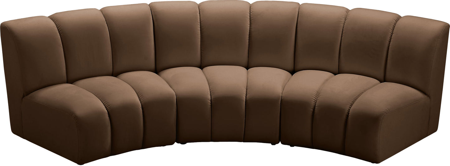 Infinity - 3 Piece Modular Sectional - Brown