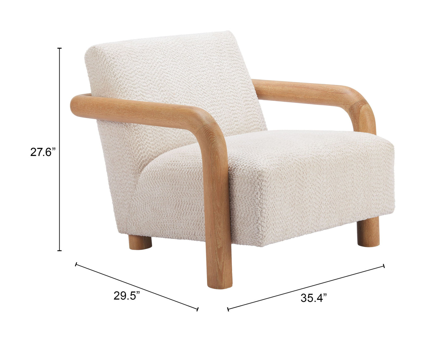 Subliem - Accent Chair - Cotton White