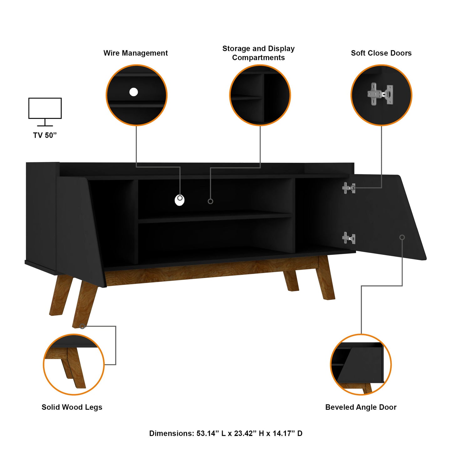 Manhattan Marcus - 53" TV Stand