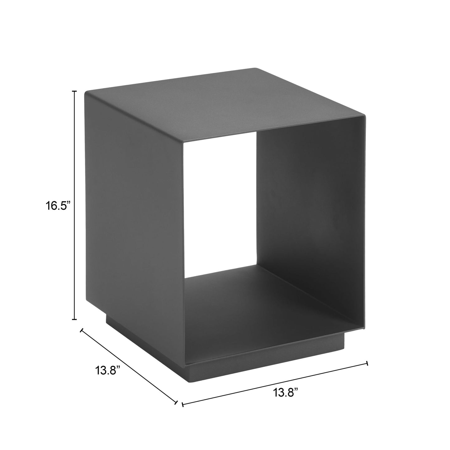 Kokos - Outdoor Side Table - Charcoal