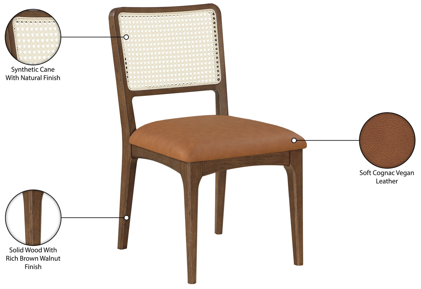 Atrium - Upholstered Seat Dining Chair With Brushed Brown Base (Set of 2)