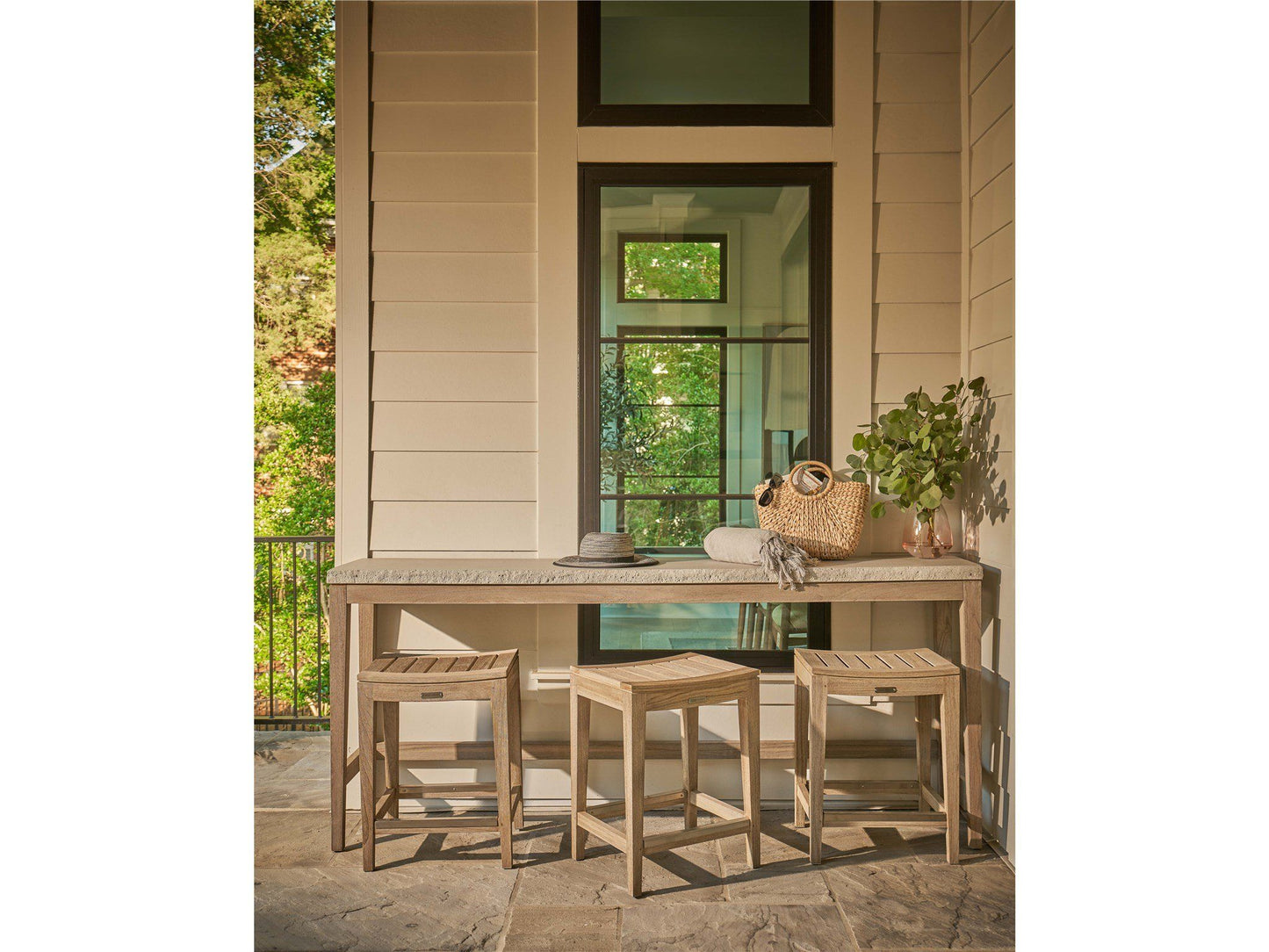 Coastal Living Outdoor / Saratoga - Console - Light Brown