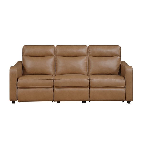 Equinox Power Double Reclining Sofa with Curved Track Arms
