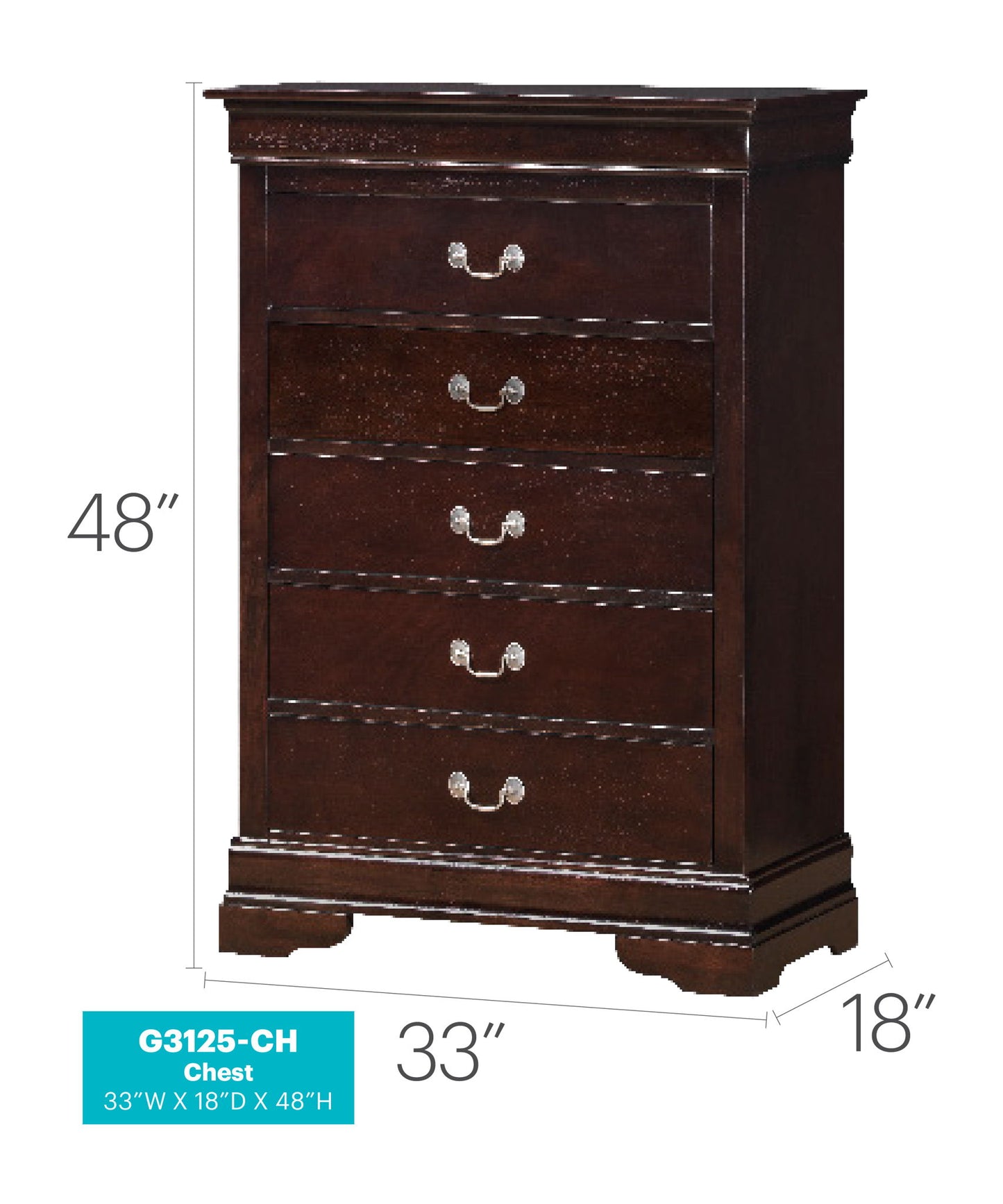 Glory Furniture - Louis Phillipe - Accent Chest
