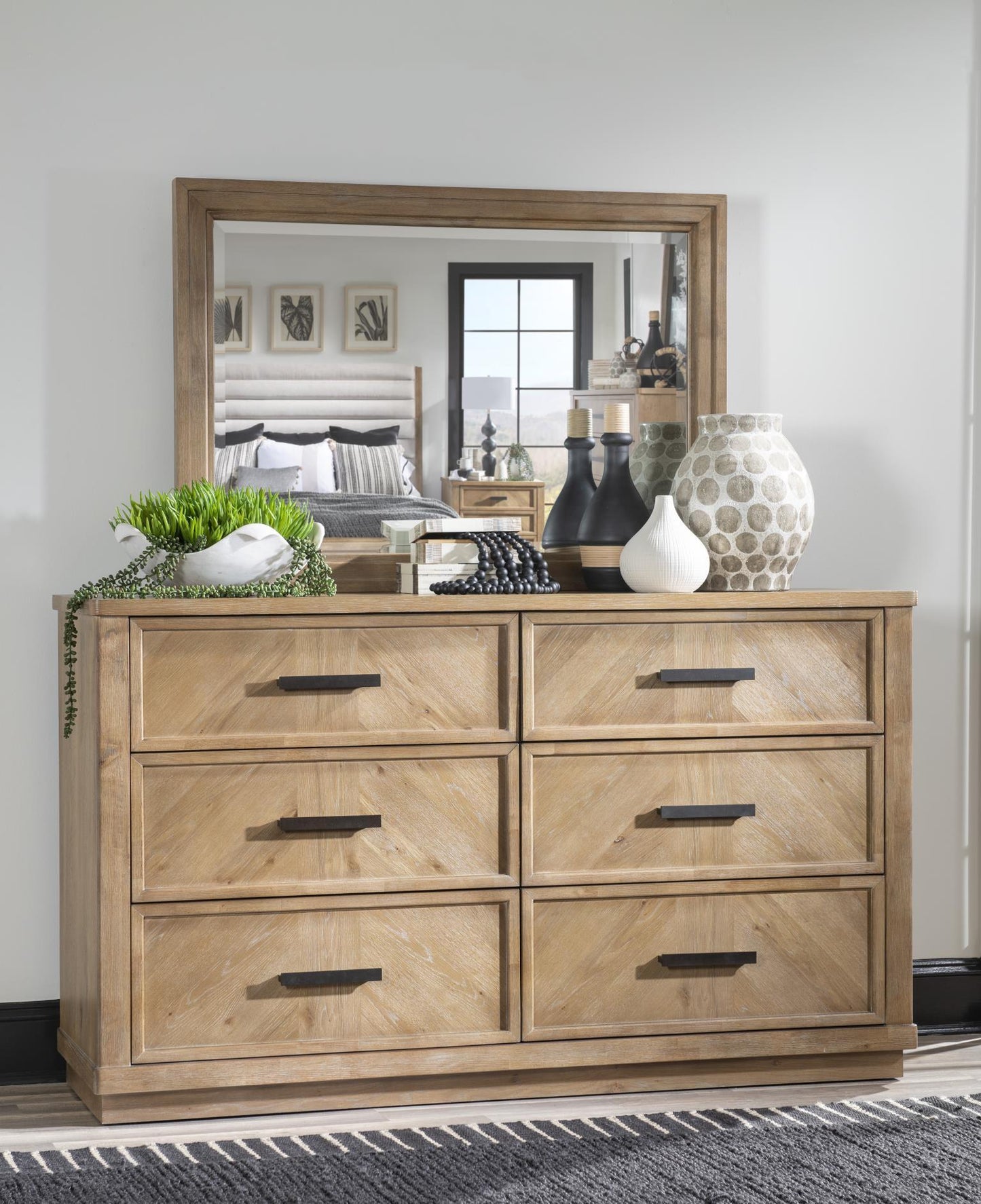 Torrance - Rectangular Mirror - Aged Driftwood