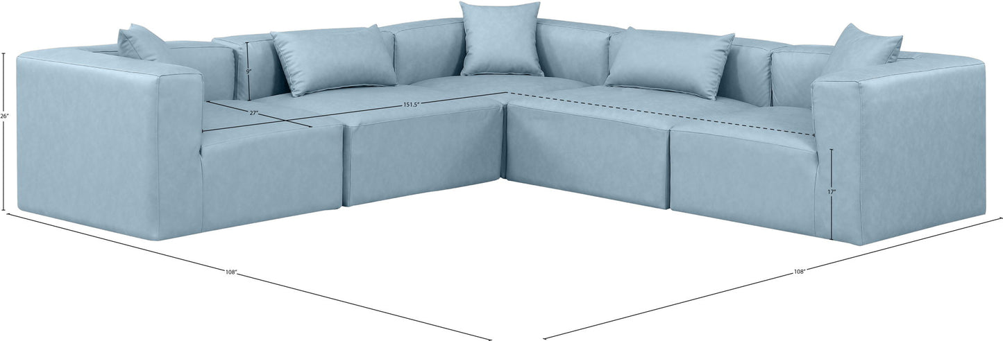 Cube - 5 Piece Modular Corner Sectional