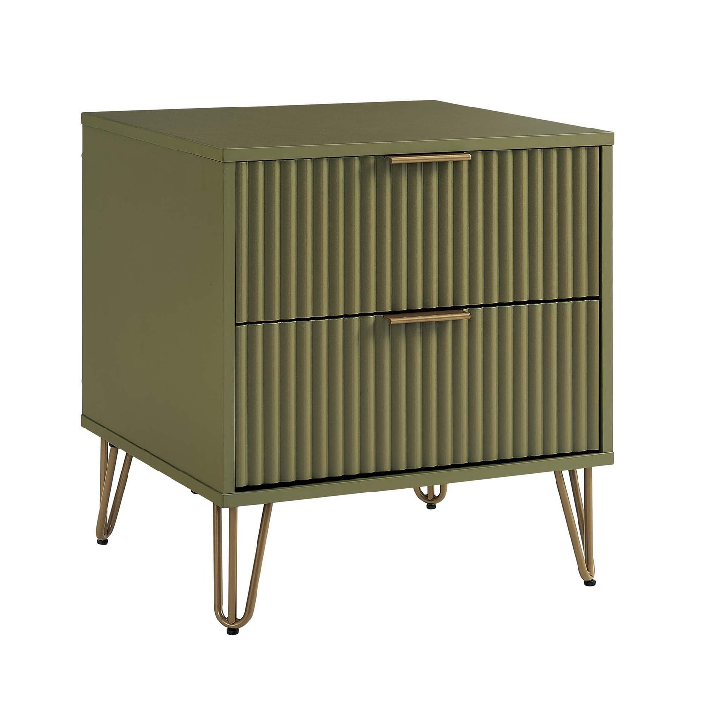 Manhattan Dumbo - Fluted 2-Drawer Nightstand