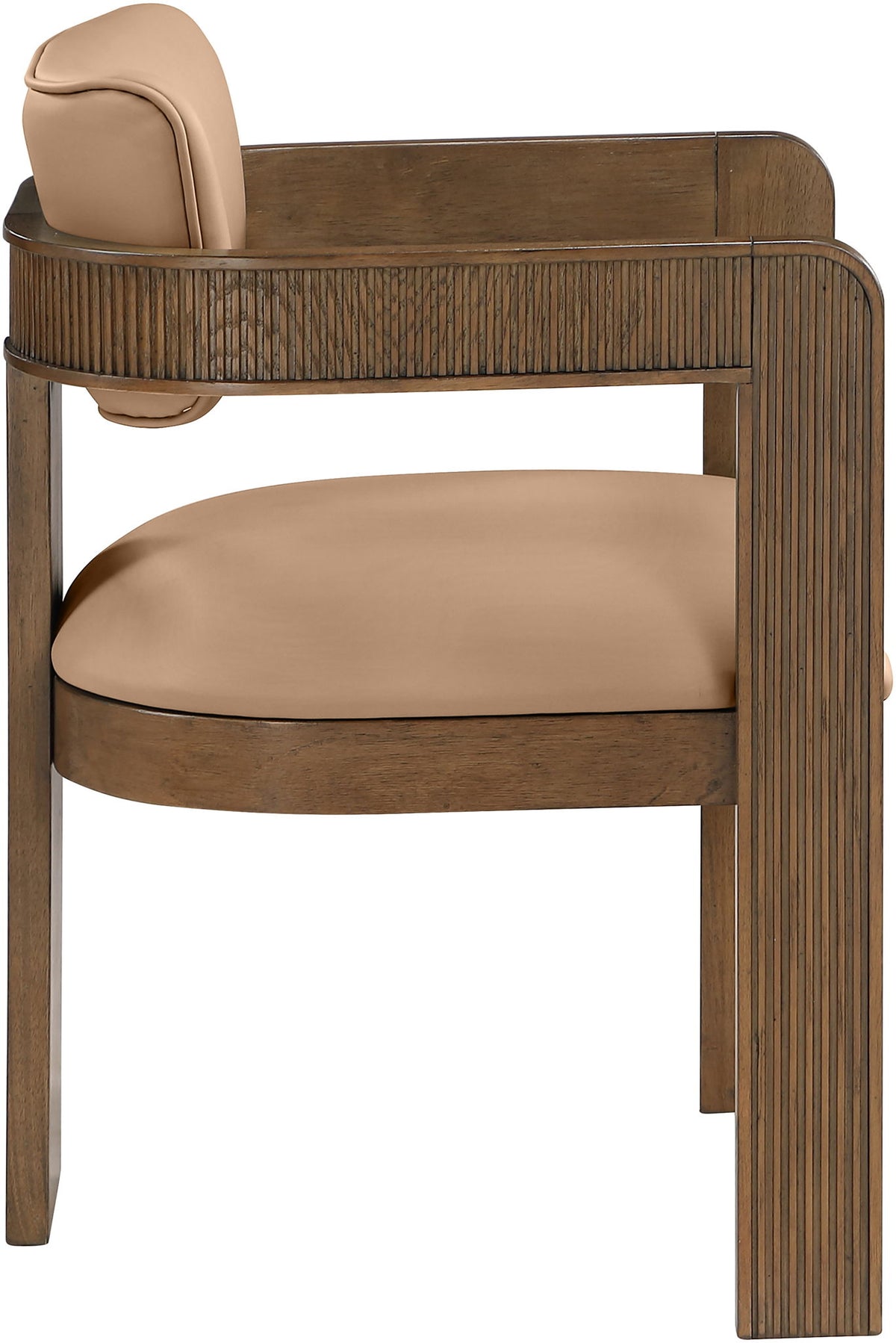 Sacha - Vegan Leather Upholstered Dining Chair With Brown Base (Set of 2)