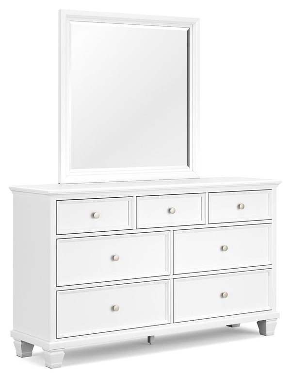 Fortman - Dresser And Mirror - White
