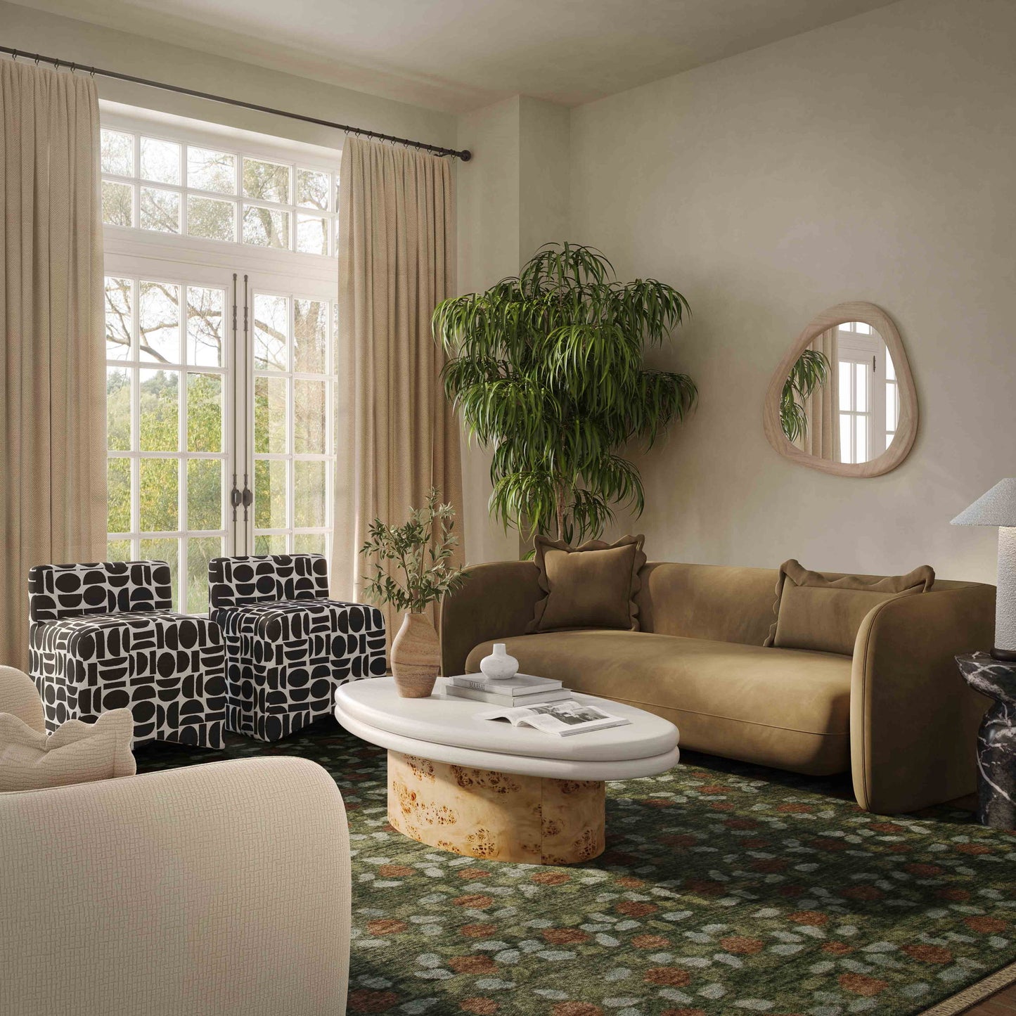 Lou - Fabric Loveseat