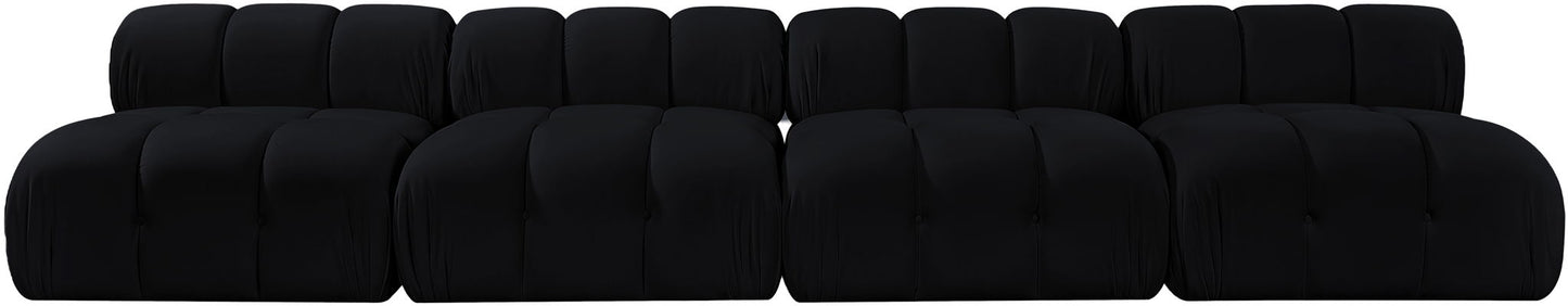 Orin - Velvet 4 Piece Modular Sofa