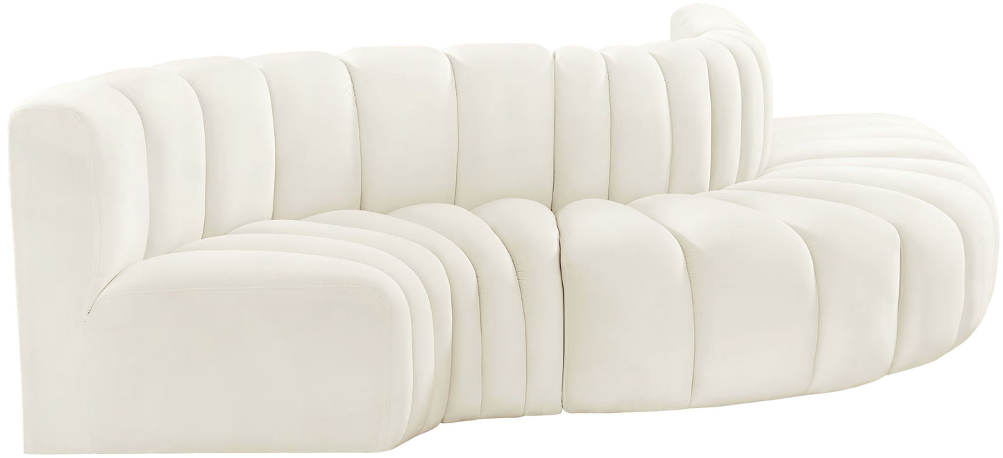 Arc - Velvet 5 Piece Modular Sofa