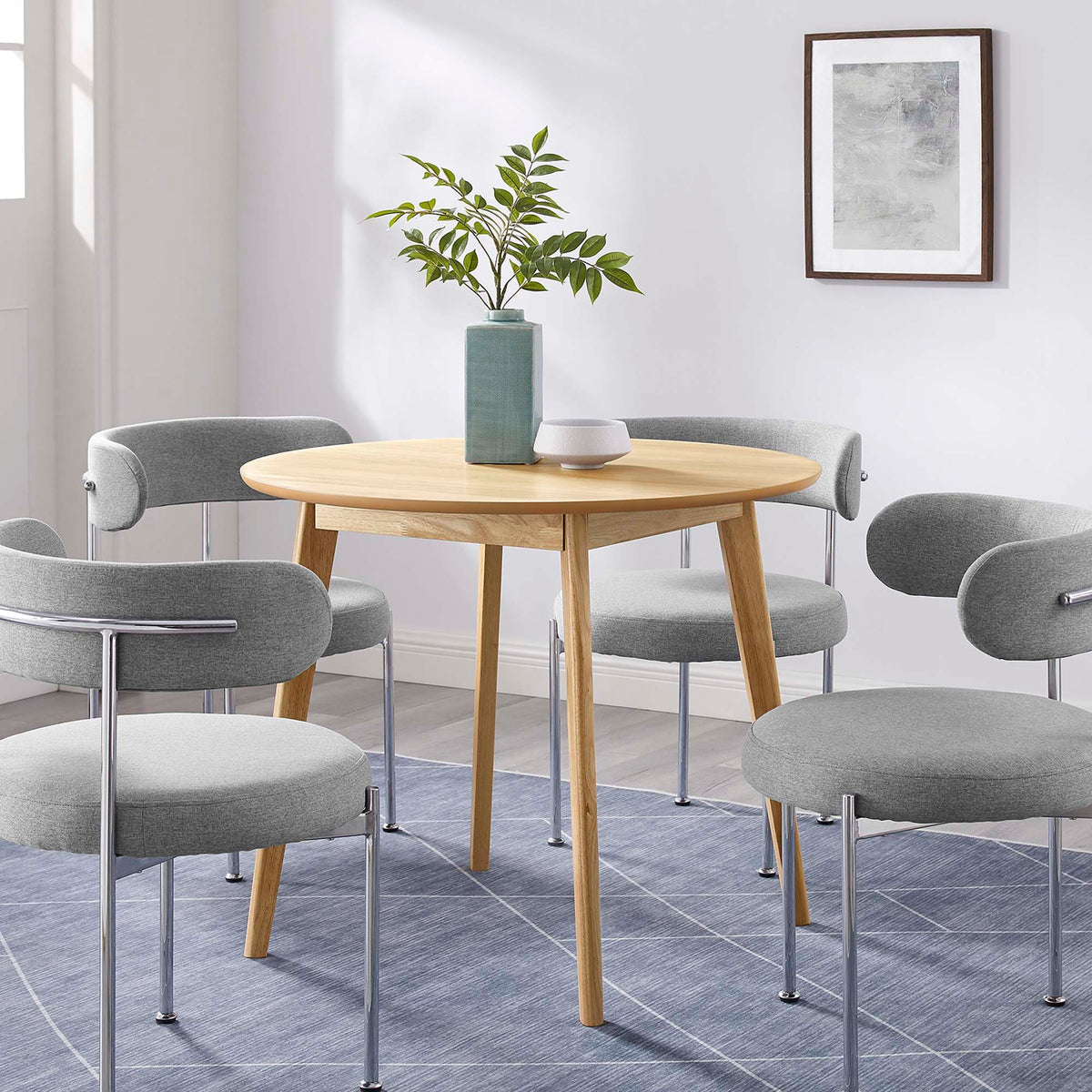 Vision 35" Round Dining Table - Oak