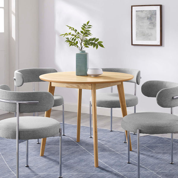 Vision 35" Round Dining Table - Oak