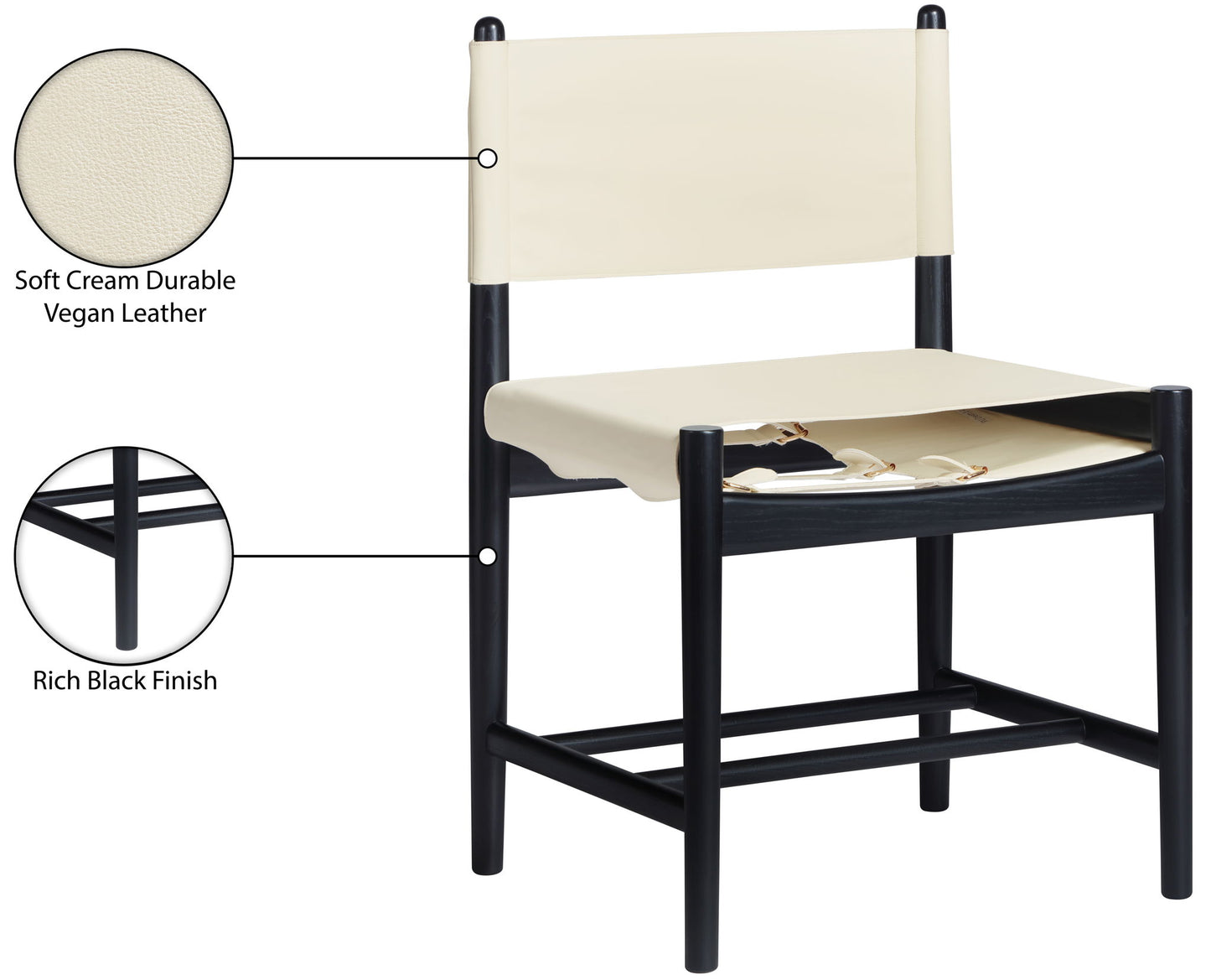 Rawlins - Dining Chair (Set of 2) - Black Frame