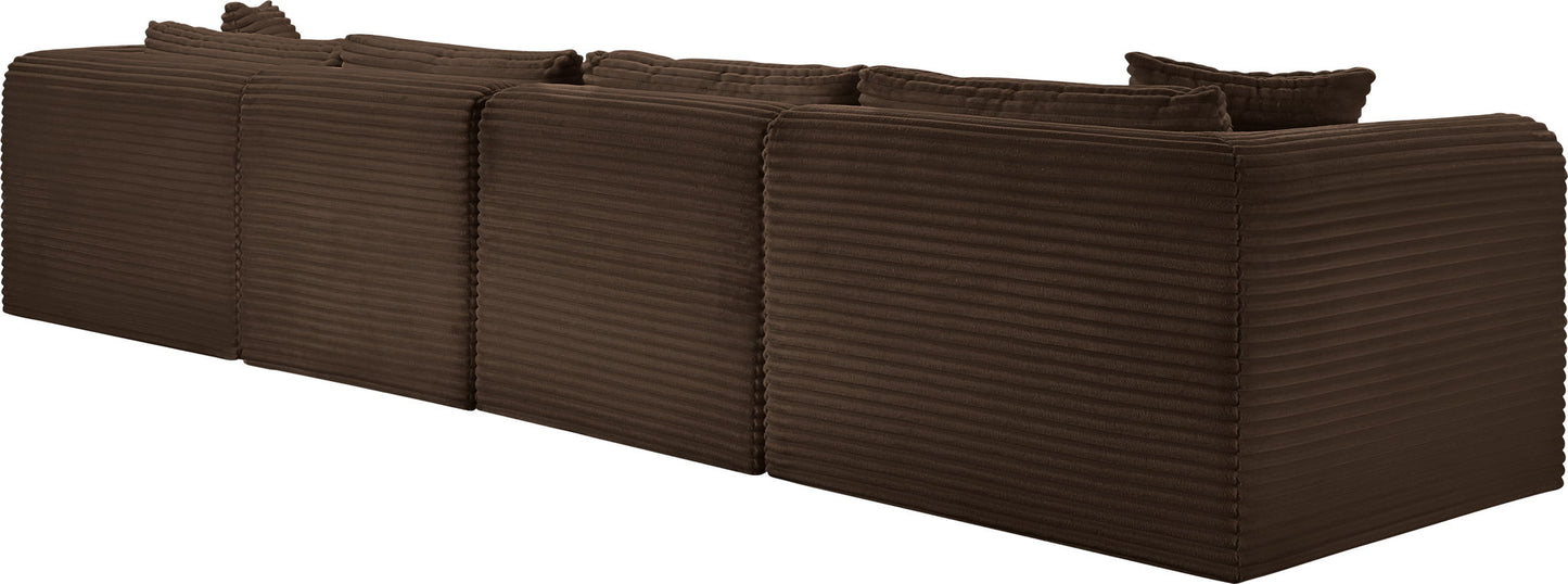 Shaggy - 5 Piece Modular Sectional With Ottoman