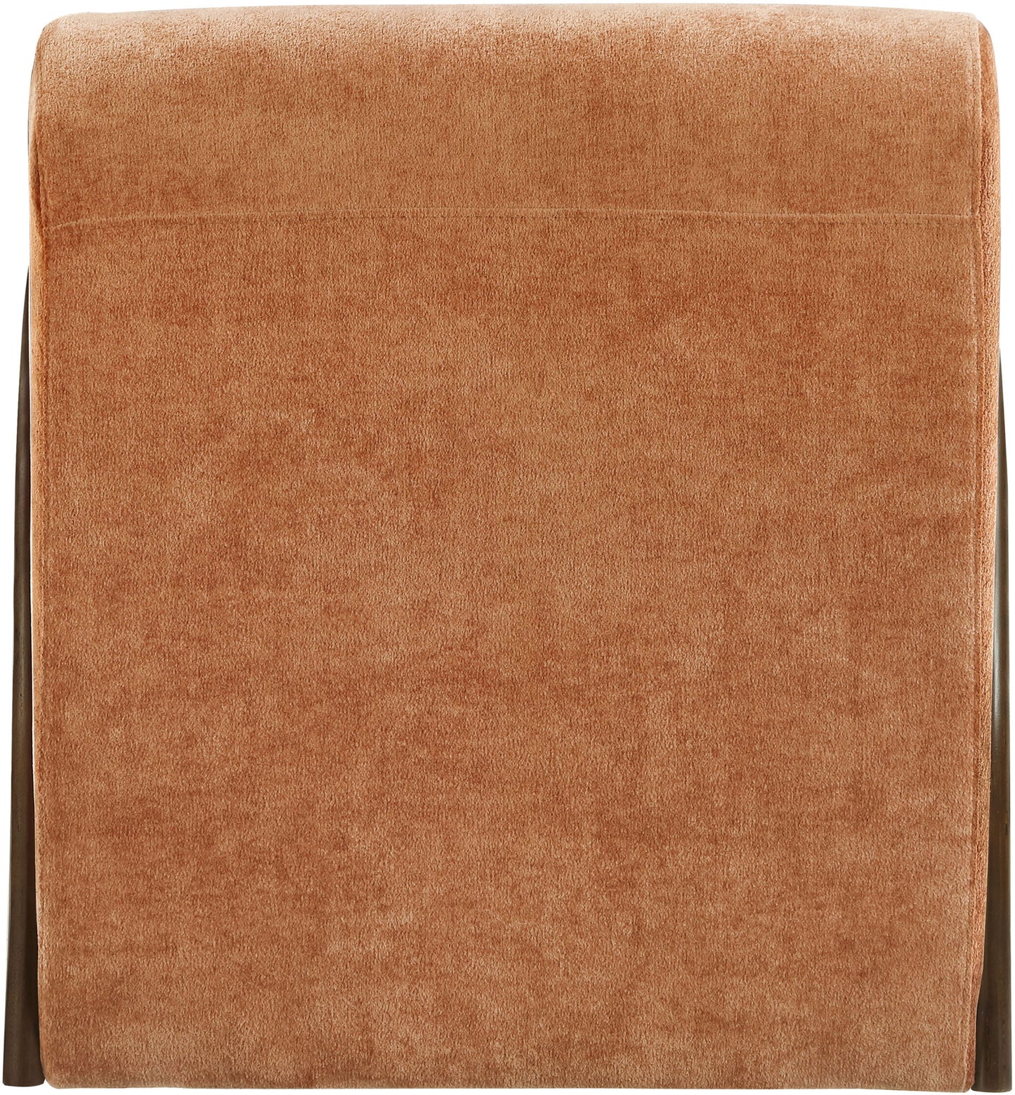 Neria - Chenille Fabric Upholstered Swivel Accent Chair - Painted Brown Base