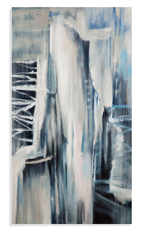 70" Blue Theory Canvas Art - Blue