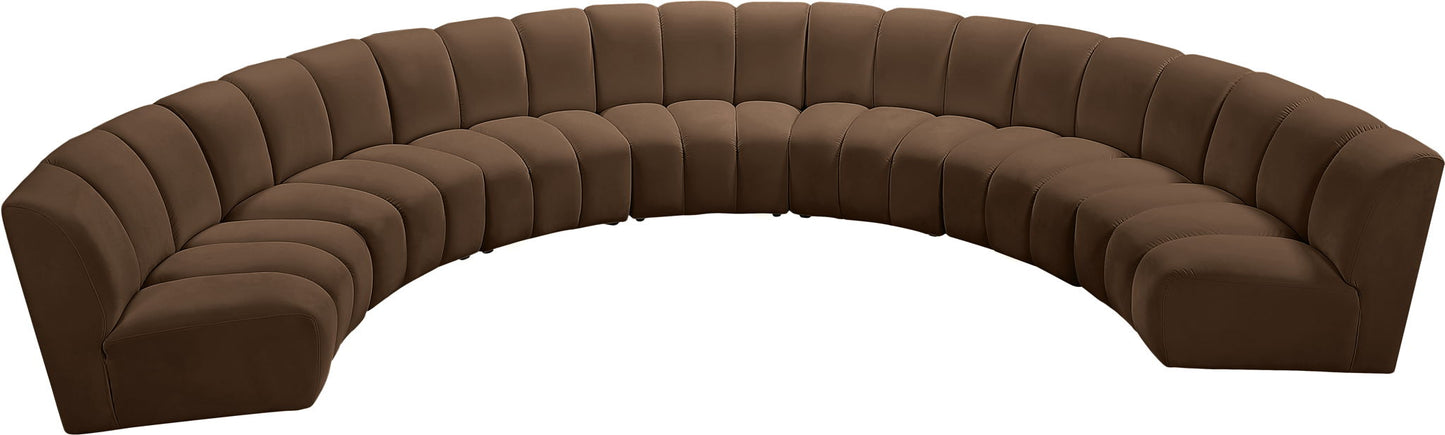 Infinity - 7 Piece Modular Sectional - Brown