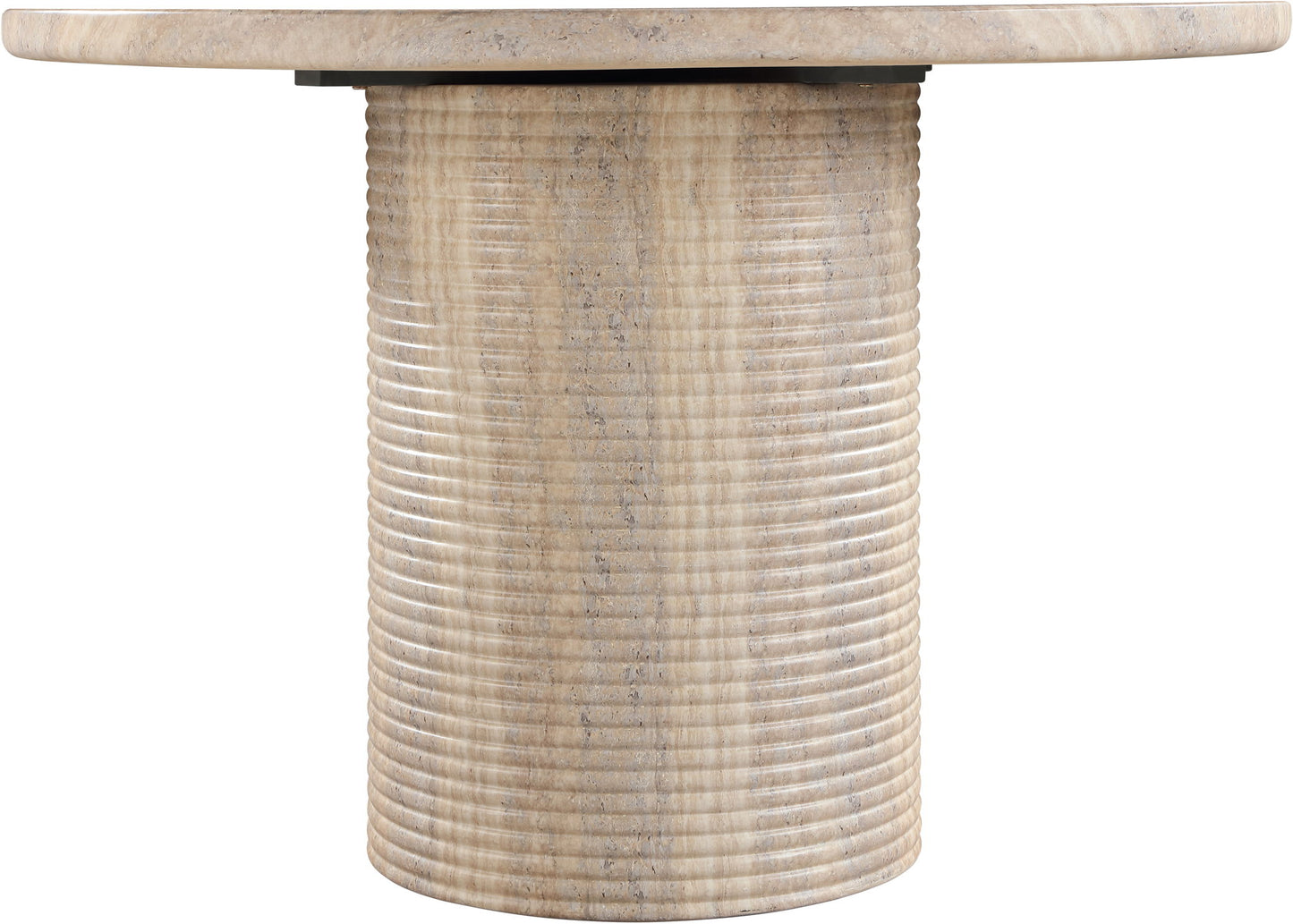 Rapallo - 43" Concrete Indoor/Outdoor Dining Table - Travertine