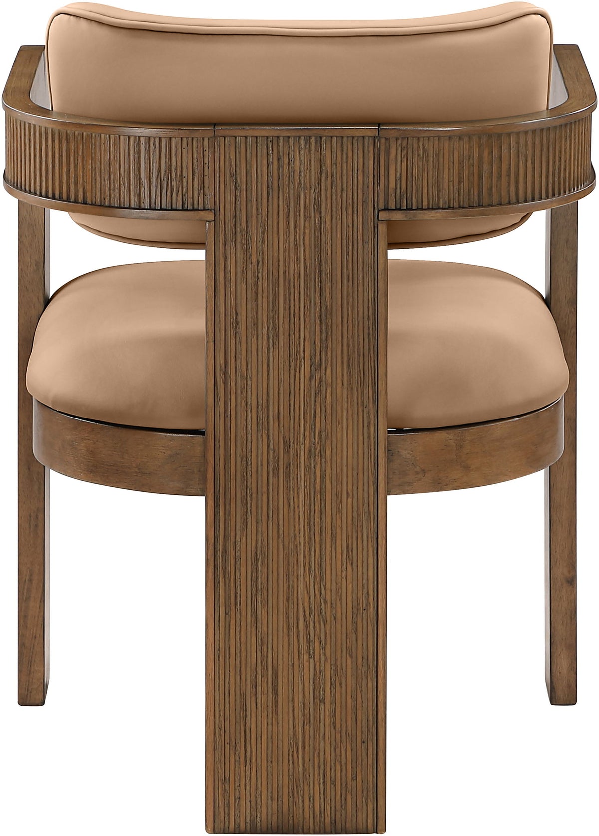 Sacha - Vegan Leather Upholstered Dining Chair With Brown Base (Set of 2)