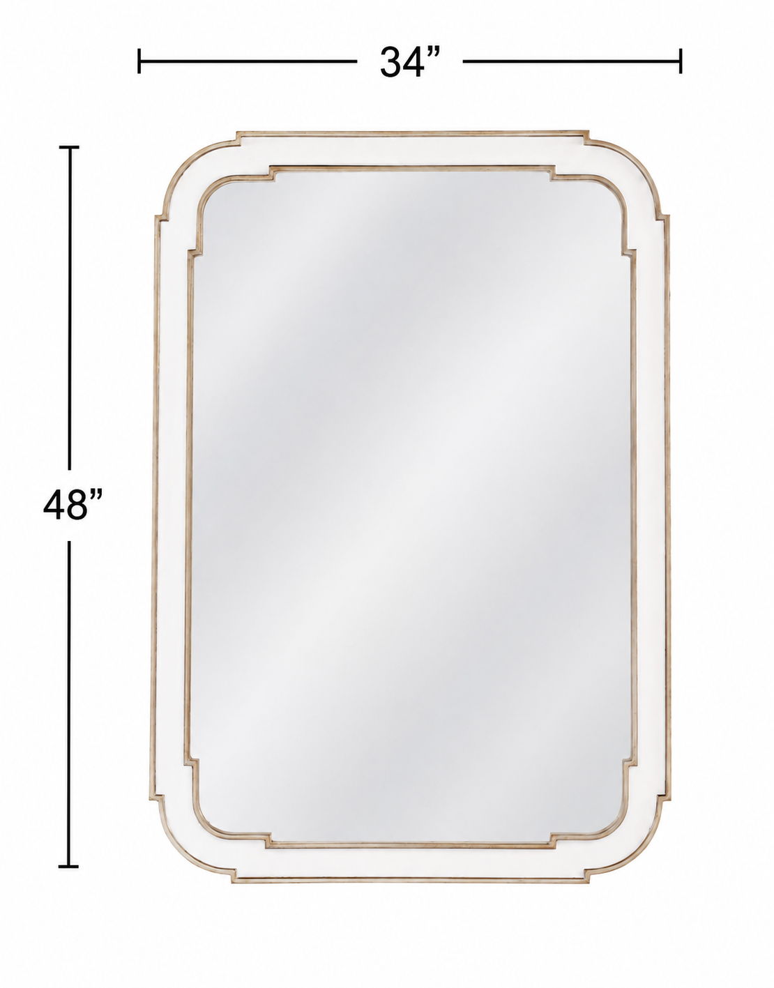 Sasha - Wall Mirror - White