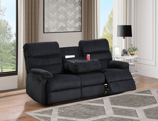 Lucie - Reclining Sofa - Black
