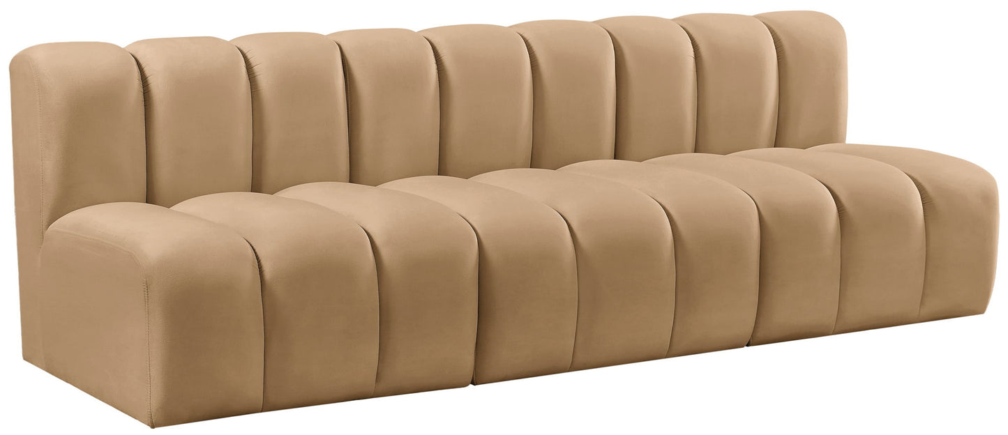 Arc - Velvet 3 Seats Modular Sofa