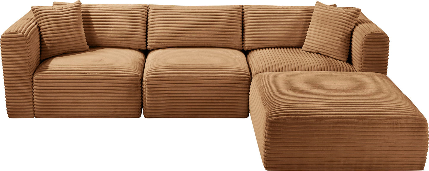 Shaggy - Fabric 4 Piece Modular Sectional