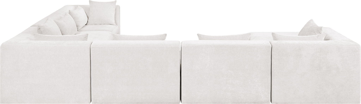 Stellar - 7 Piece Chenille Fabric Upholstered Modular Sectional