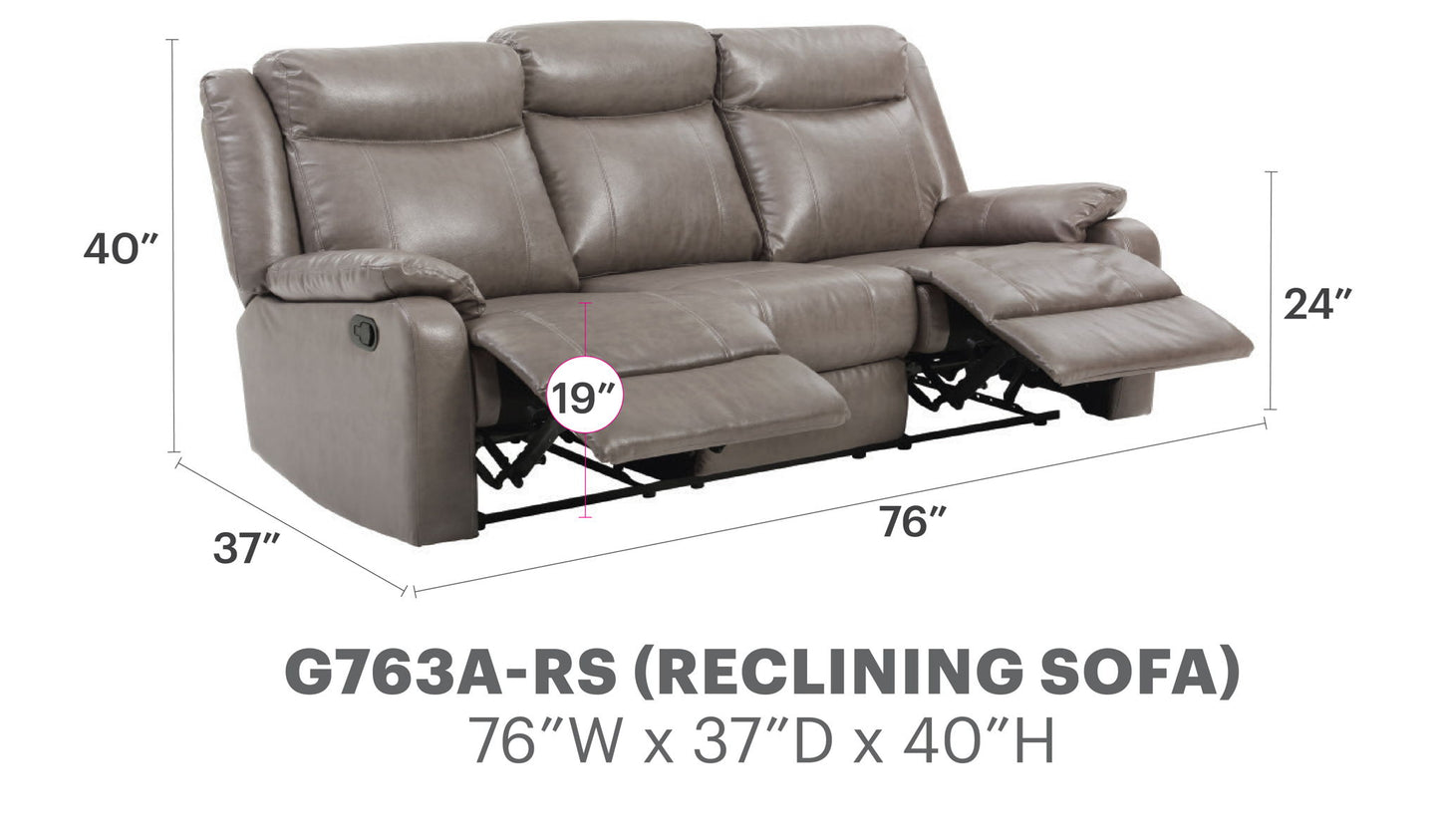 Glory Furniture - Ward - Double Reclining Sofa