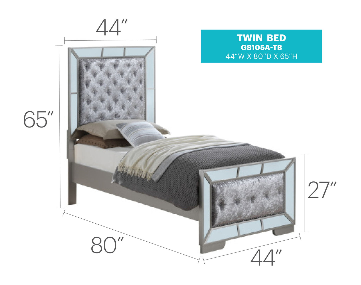 Glory Furniture - Hollywood Hills - Bed