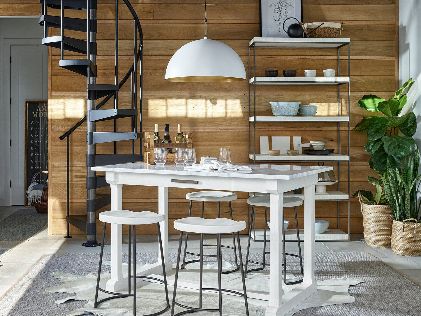 Modern Farmhouse - Elena Counter Table - White