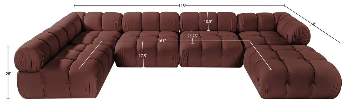 Orin - 6 Piece Modular Sectional (3 Modular Chairs, 2 Corner Chairs & Ottoman)