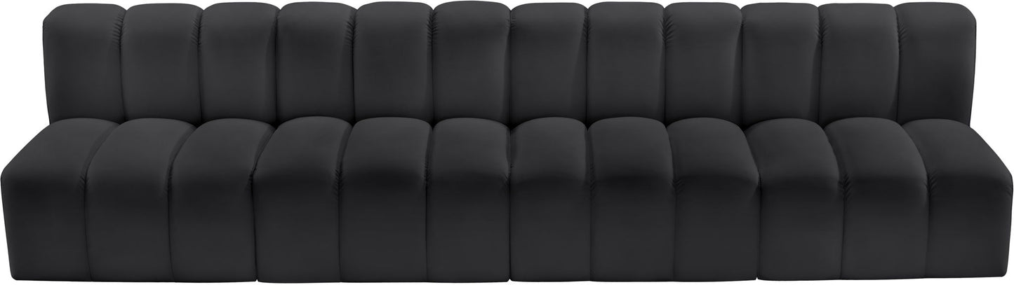 Arc - Faux Leather 4 Seats Modular Sofa
