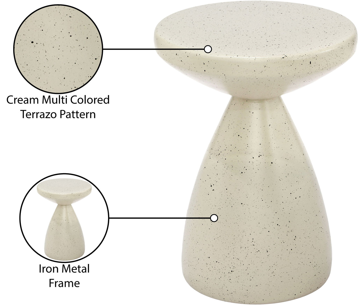 Anika - Iron Terrazzo Table