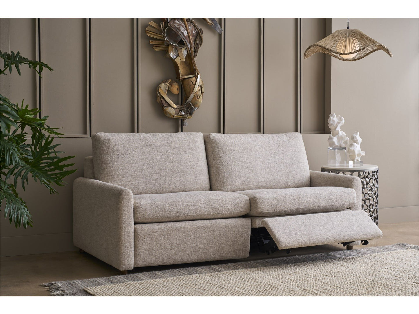 Hyde - Loveseat - White / Gray