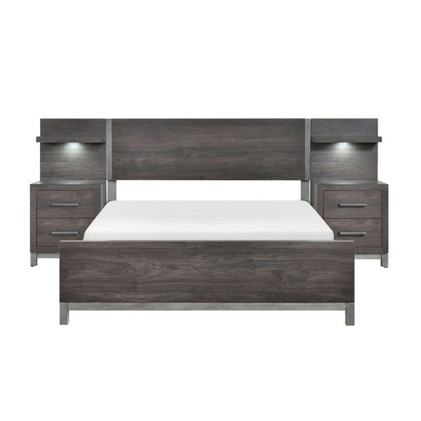 Zephyr 5pc Set California King Wall Bed (CK+2NS+2NS-P)