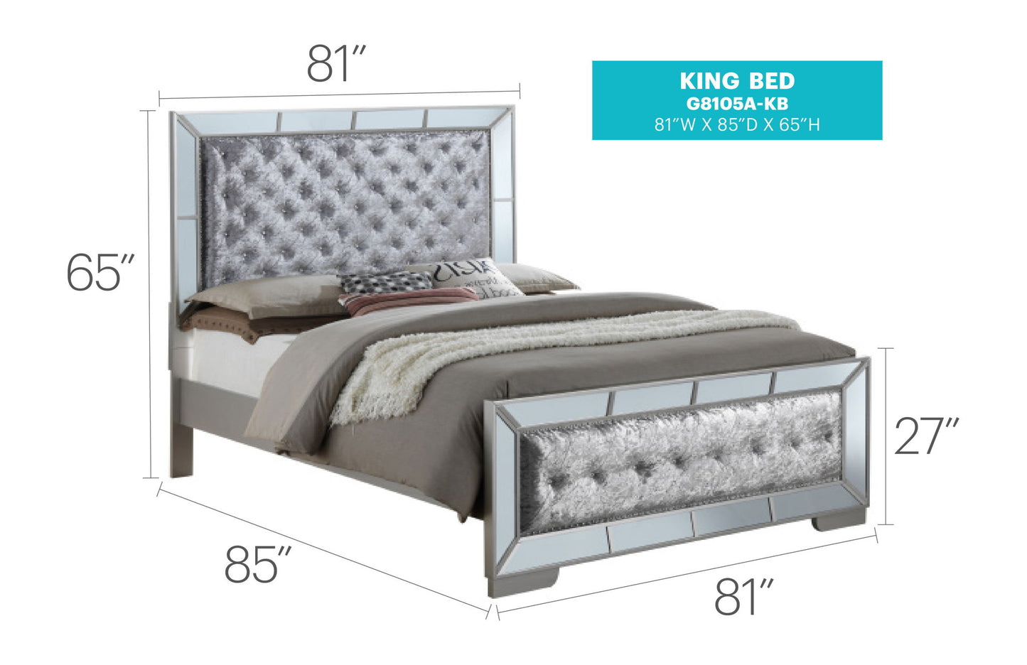 Glory Furniture - Hollywood Hills - Bed
