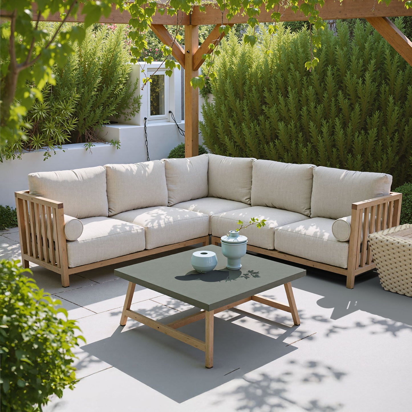 Kert - Outdoor Coffee Table - Gray