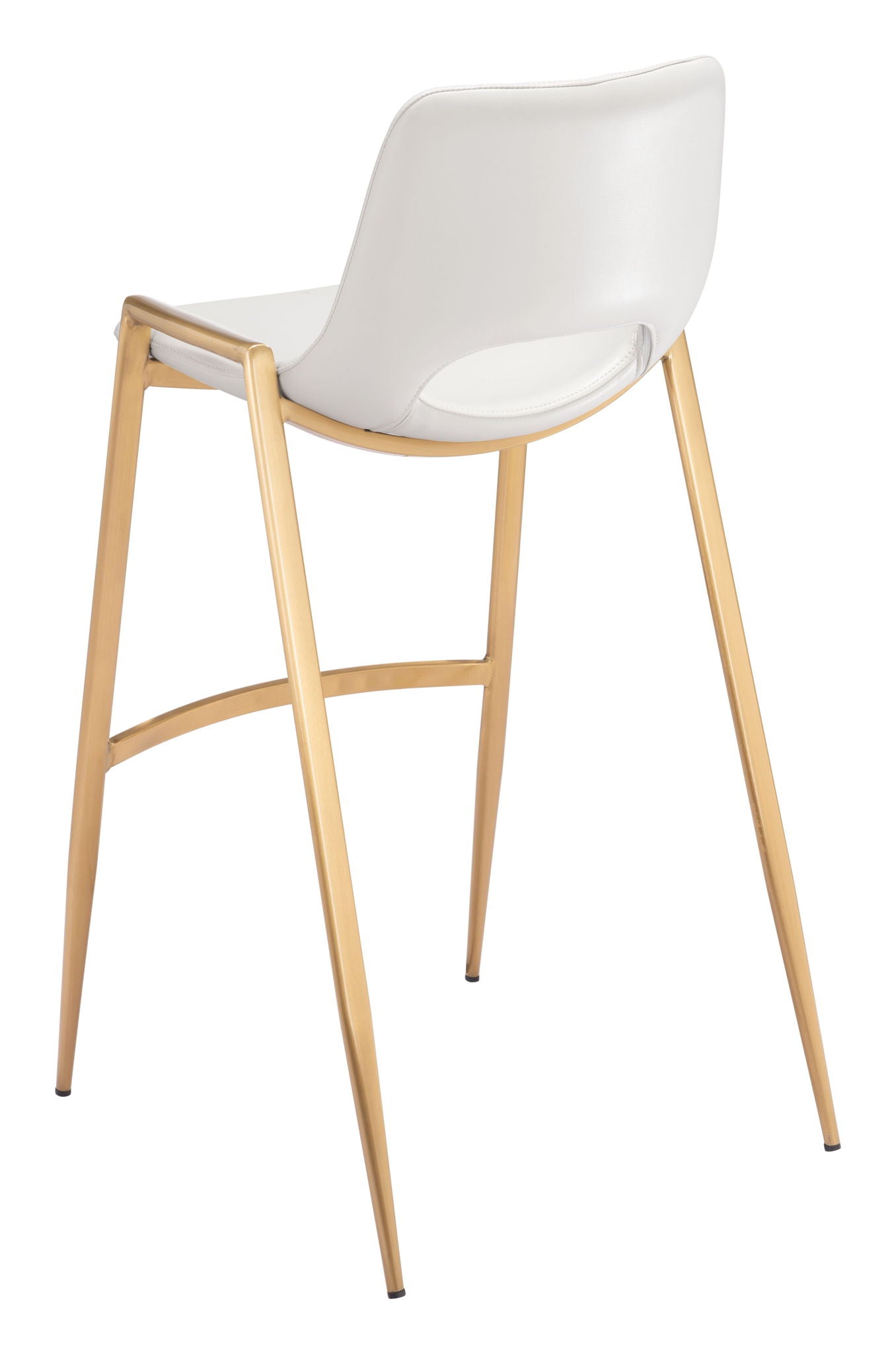 Desi - Barstool Chair With Gold Base (Set of 2)