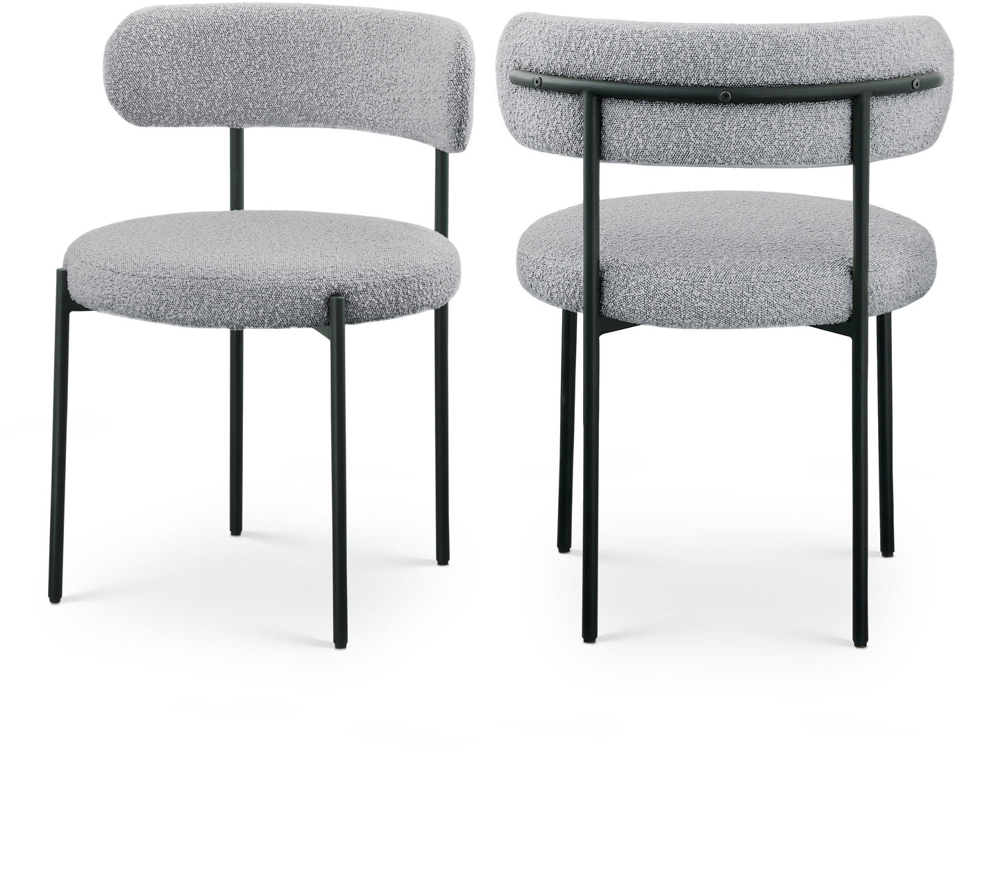 Beacon - Boucle Fabric Dining Chair (Set of 2)