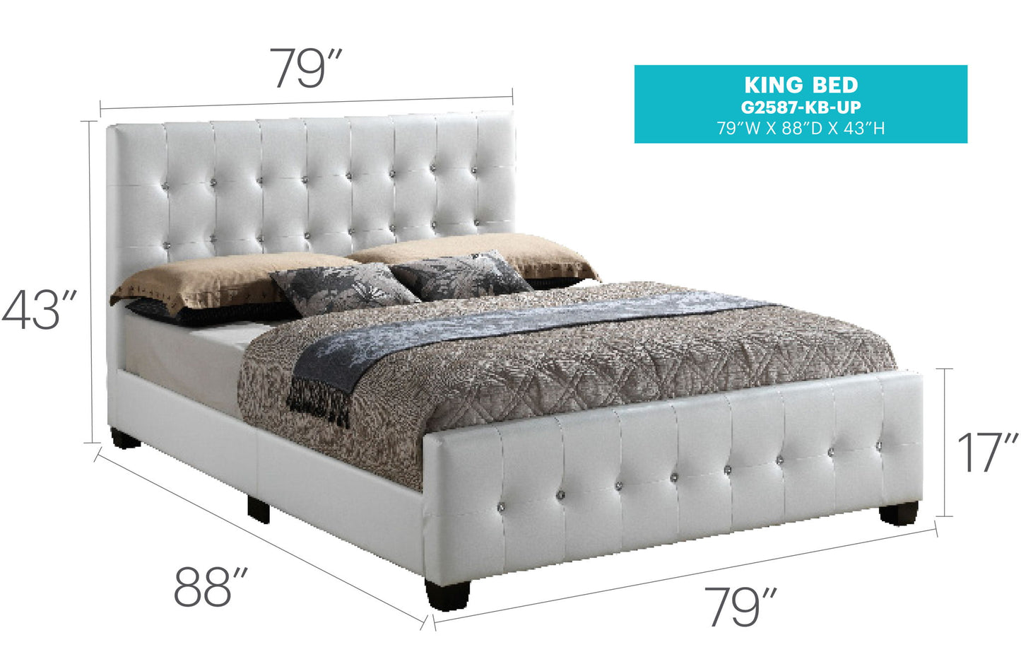 Glory Furniture - Diamond - Bed