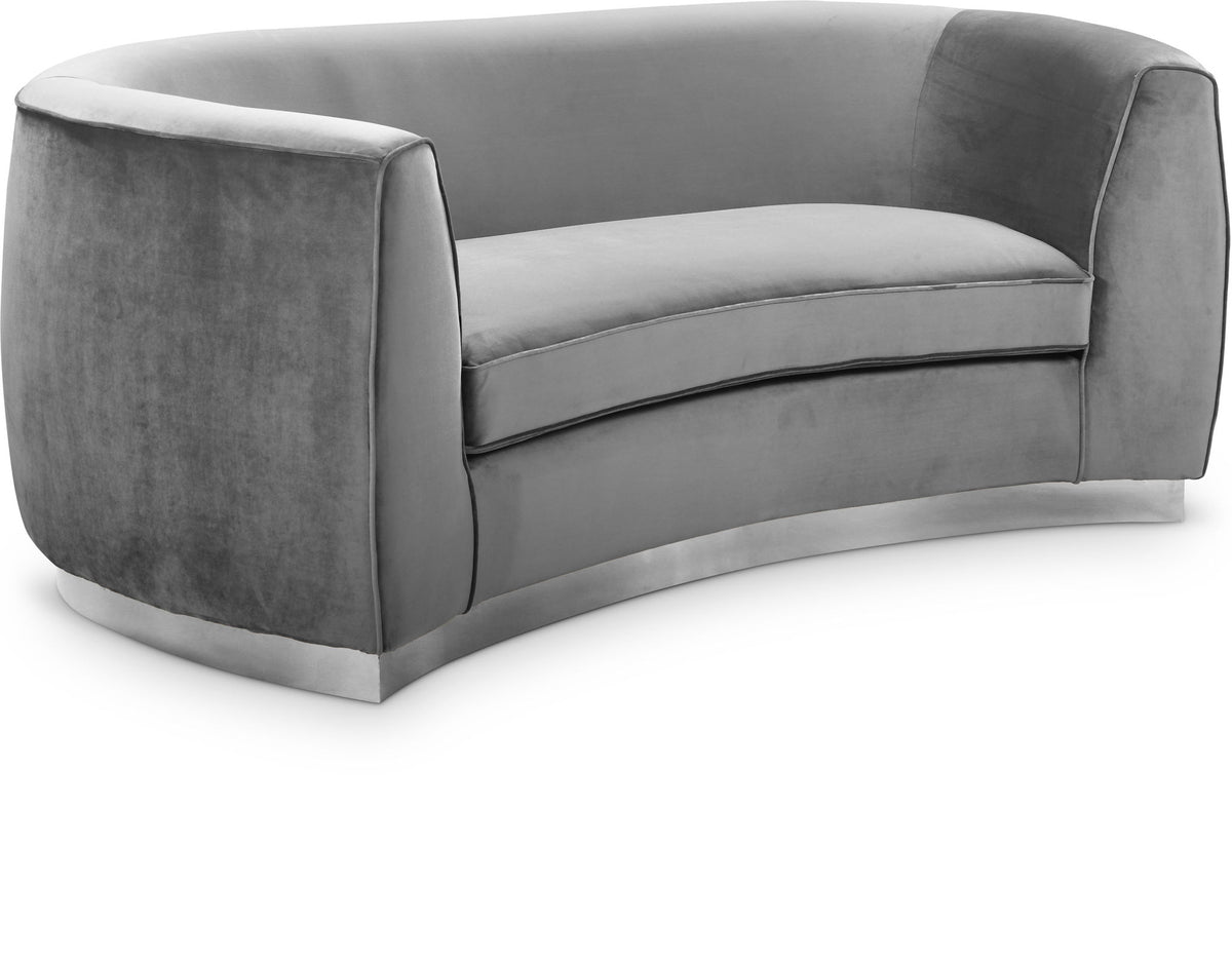 Julian - Loveseat with Chrome Base