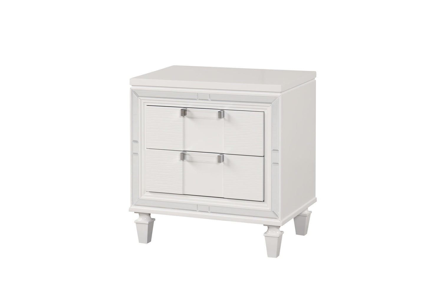 Genoa - Nightstand - Sparkling White