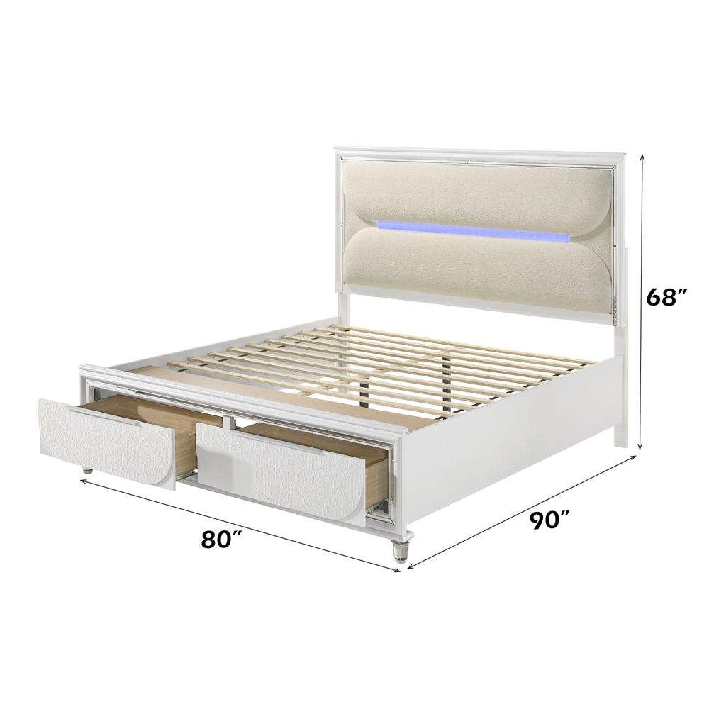 Tarian - Bed With LED & Storage