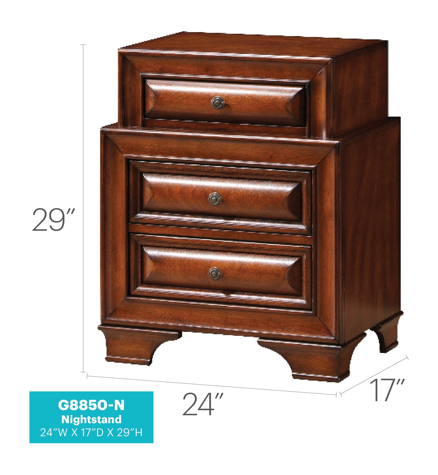 Glory Furniture - LaVita - Nightstand