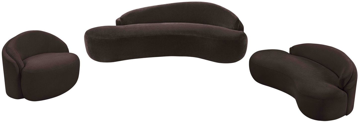 Caspian - Chenille Fabric Upholstered Sofa